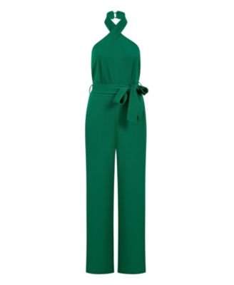 Women's Cross Over Halter Neck Jumpsuit