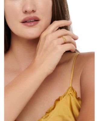 Love Knot Ring in Gold Plated Sterling Silver, Size 8