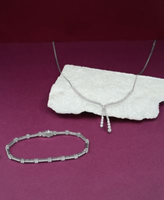 Diamond Bracelet (3 ct. t.w.) in 14k White Gold, Macy's Exclusive