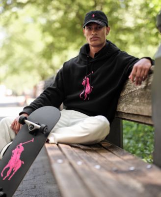 Men's Pink Pony Relaxed-Fit Hoodie