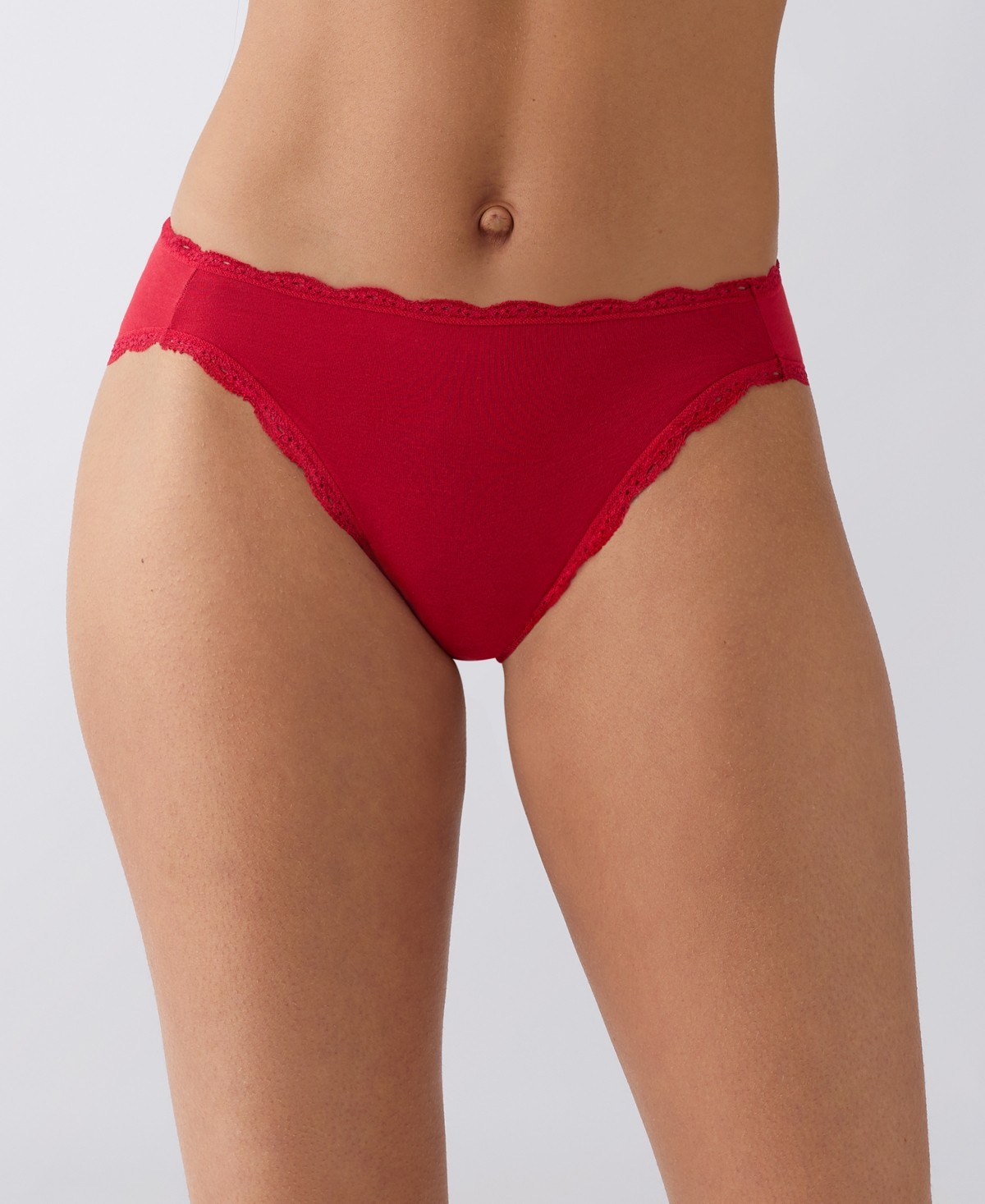 B.tempt'd By Wacoal Women's Inspired Eyelet High-leg Underwear 971219 In Red