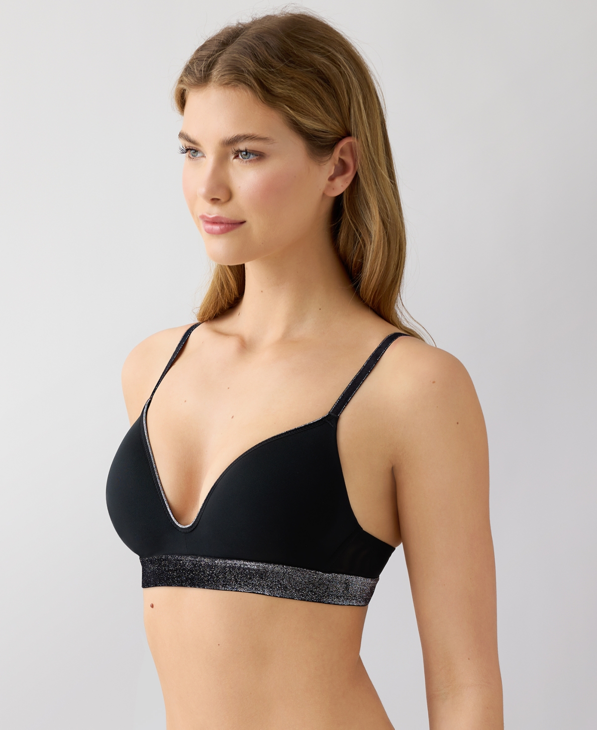 B.tempt'd By Wacoal Women's Plunge Neck T-shirt Bra In Black