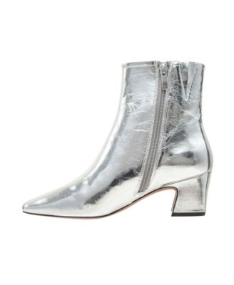 WRENLY Women's Pointed Toe Cuban Heel Ankle Boot