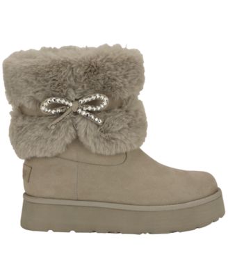 Women's Dowry Rhinestone Bow Cozy Winter Boots