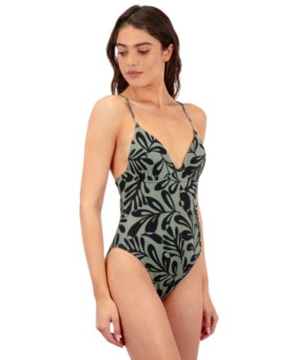 Women's Marina Ribbed Printed One Piece Swimsuit