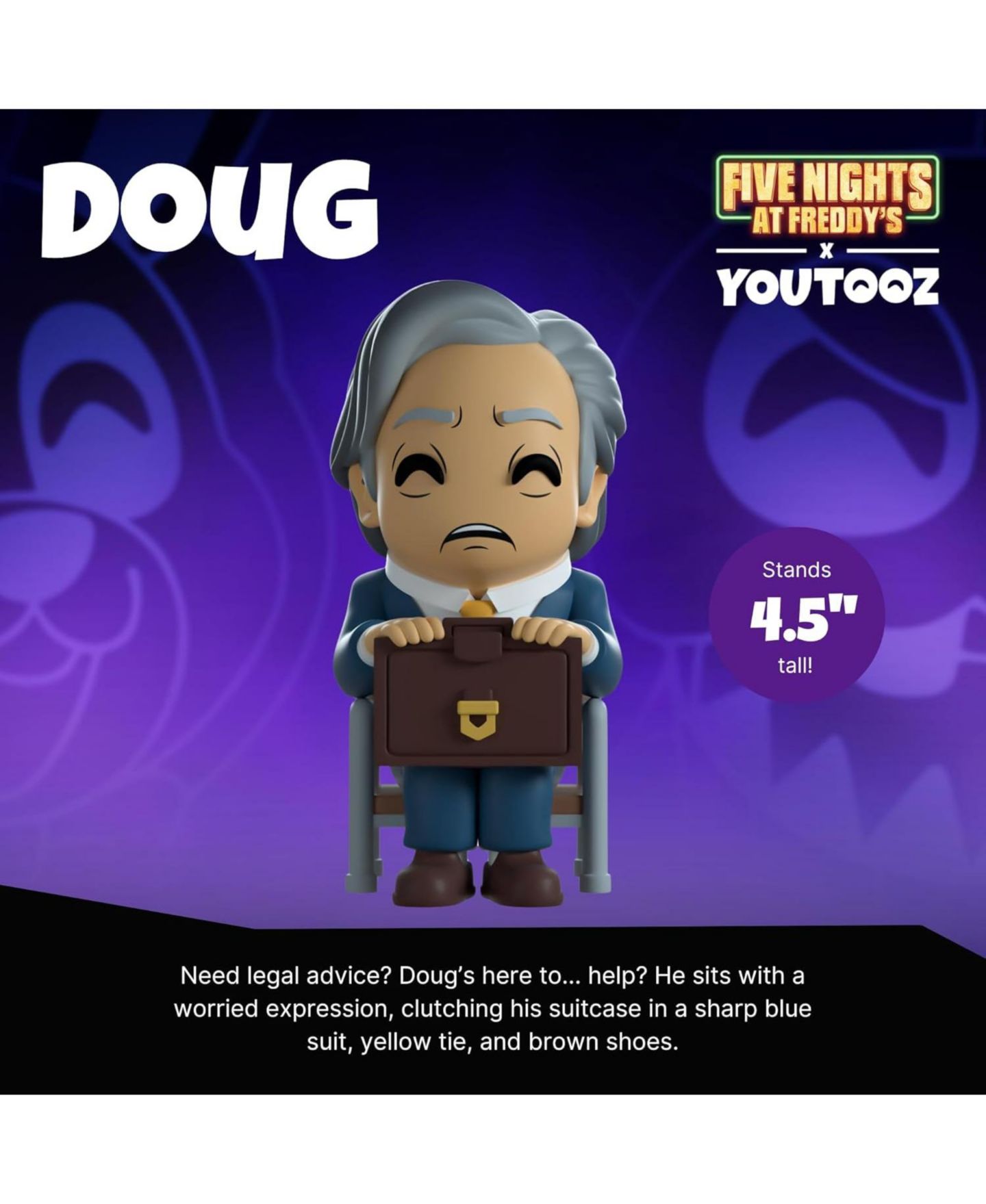 Детская фигурка Youtooz Fnaf: Doug Vinyl Figure #46 — фото 6