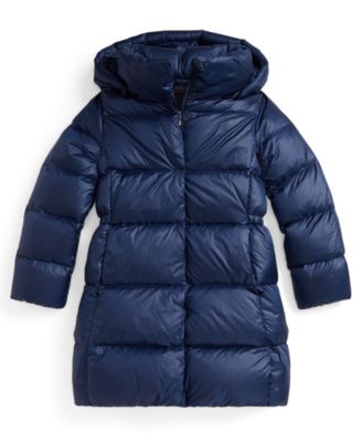 Girls' 7-16 Hooded Long Jacket
