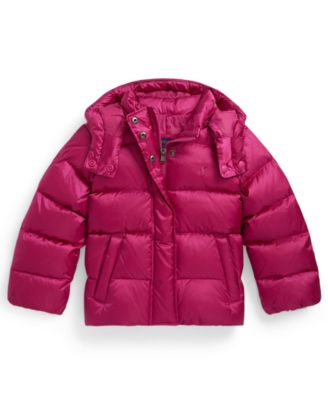 Girls' 2T-6X Metallic Hooded Jacket
