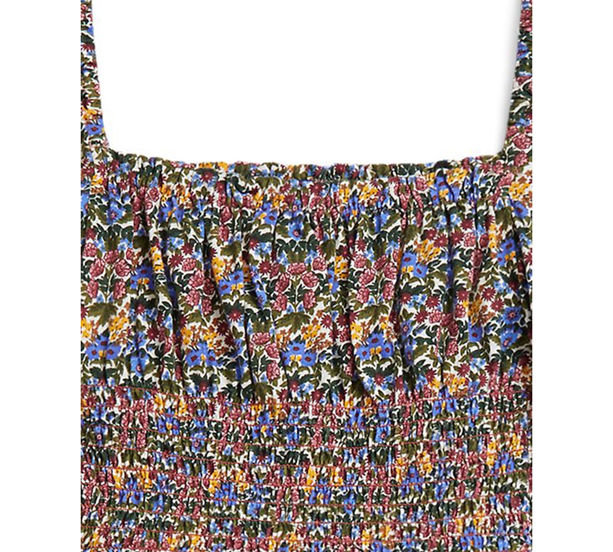 Polo Ralph Lauren Girls 2t-6x 2-pc. Floral Smocked Top And Skirt Set In Multi