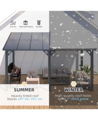 14'x8' Wall Mounted Gazebos Pergola