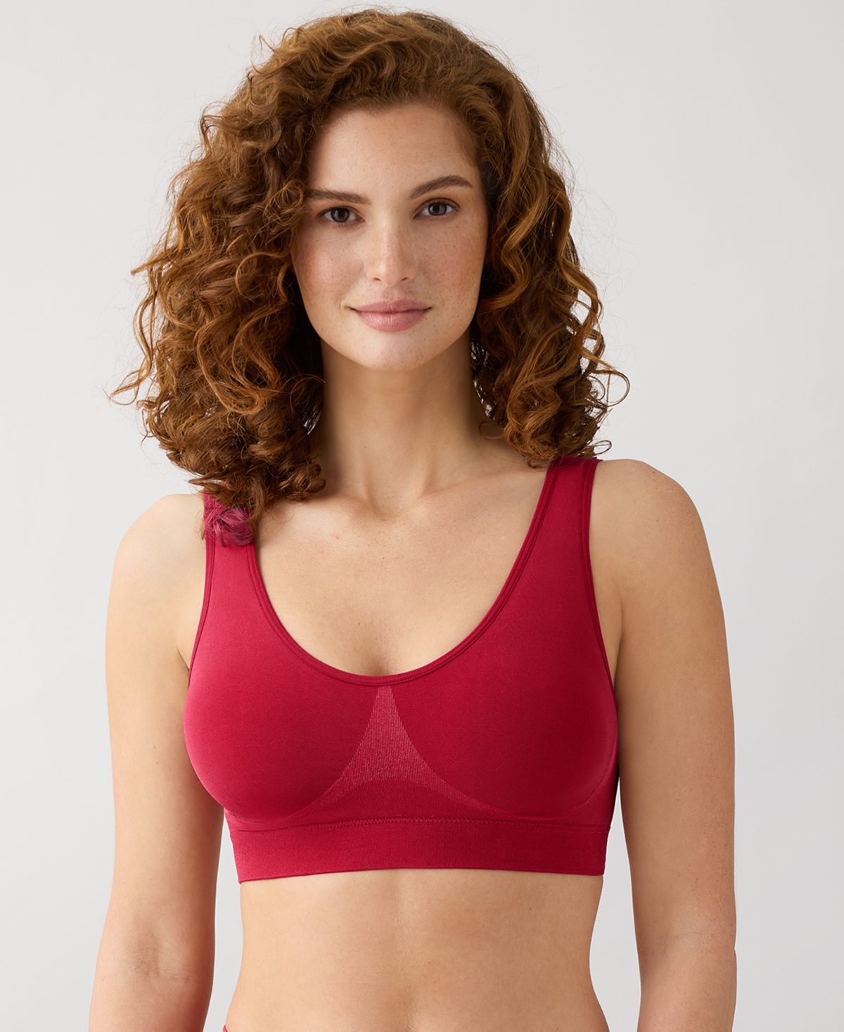 Wacoal B-smooth Wireless Bra 835275 In Red