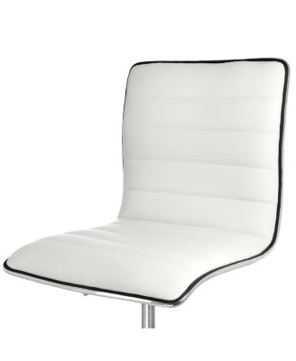 1Pc Faux Leather 5 Wheels Adjustable height Rolling Office Chair