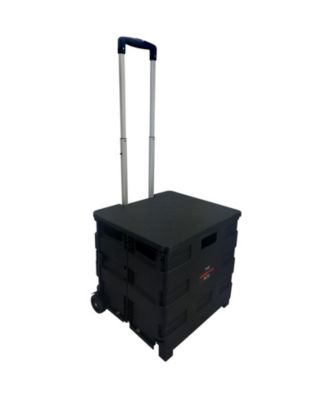 Home Heavy Duty Carry All Easy Folding Cart with Lid
