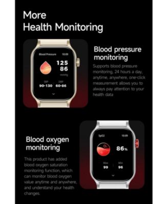 1.95" AMOLED Smart Watch for Women Men With Bluetooth Calling, Health Monitoring,Sport Modes, Intelligent Reminder IP67 -Silver