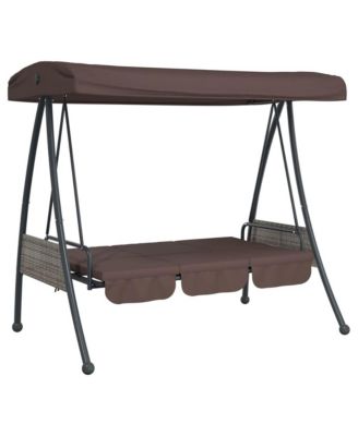 Garden Swing Bench Coffee Brown