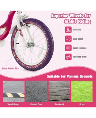 16 Inch Kids Bike with Doll Seat and Removable Training Wheels