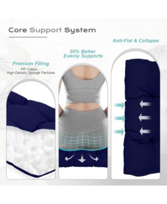 Outdoor Tufted Adirondack Chair Cushion Set of 2, High-Back with Ties, Waterproof & Fade-Resistant