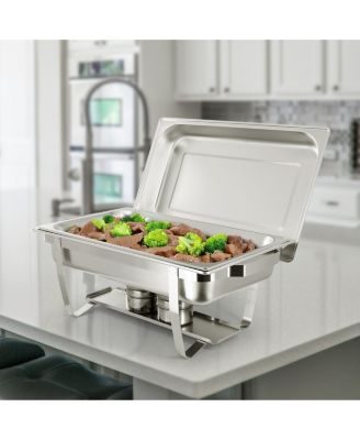 9.5 Quart Stackable Stainless Steel Professional Chafing Dish/Food Warmer/Buffet Server Serving Dish