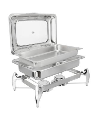 9.5 Quart Stainless Steel Rectangle Professional Chafing Dish/Food Warmer/Buffet Server Serving Trays