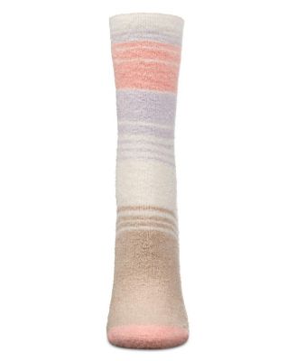 Women's Stripes Aloe Infused Crew Socks