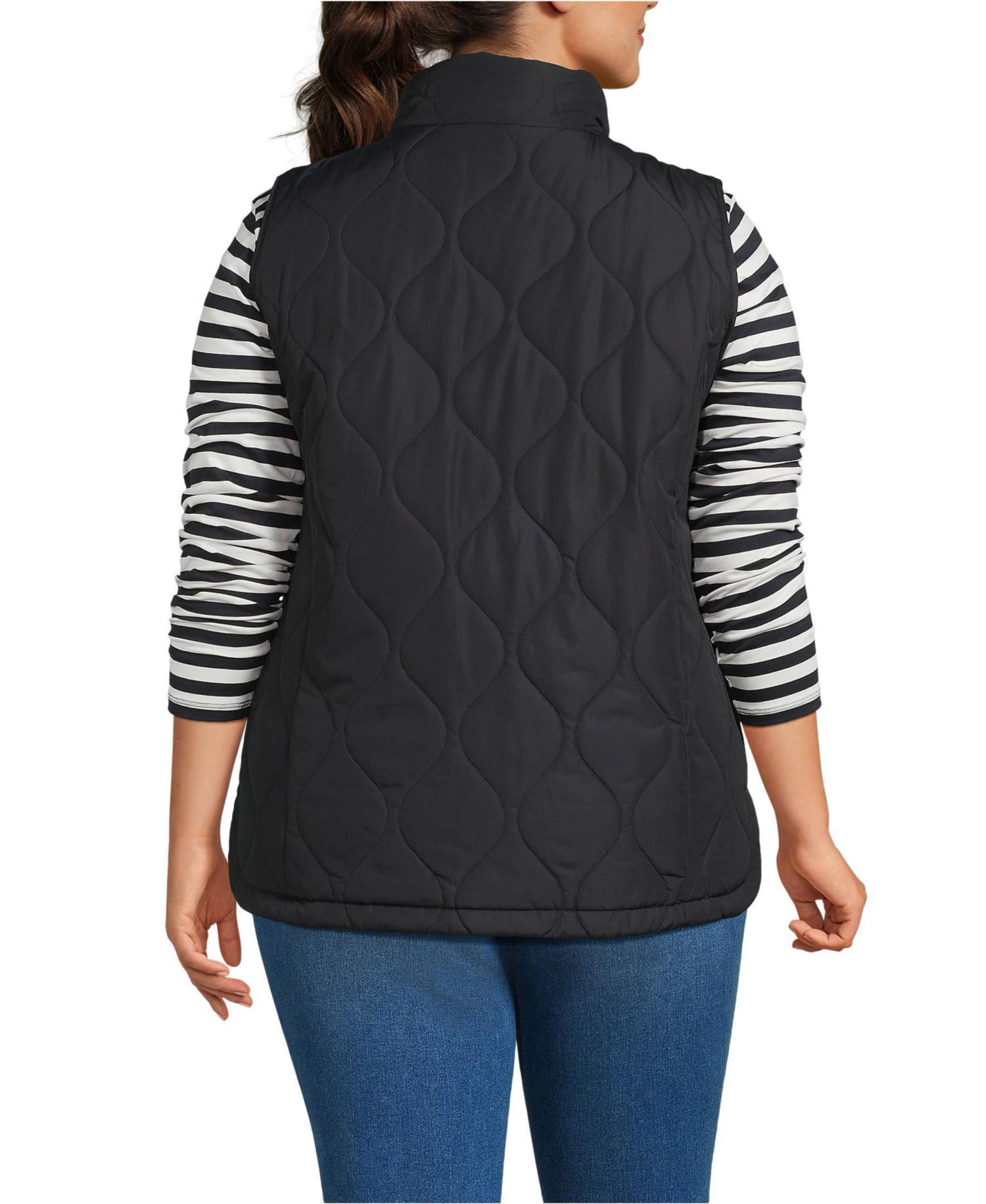 Plus Size FeatherFree Quilted Insulated Vest