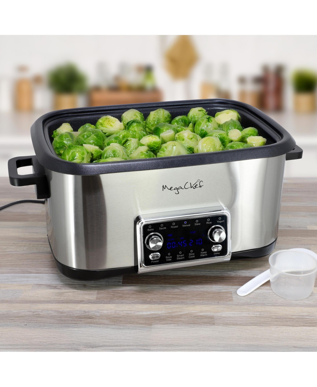 MegaChef 8 Quart 12-in-1 Deluxe Multi Cooker with Sous Vide and Multi-Functions