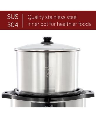 12 Quart Steel Digital Pressure Cooker with Stainless Steel Pot