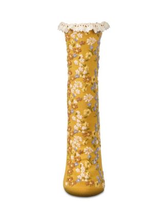 Women's Liberty Floral Lace Cuff Crew Socks