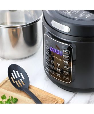 6 Quart 11-in-1 Electric Pressure Cooker, Multi-Cooker with Stainless Steel Crock