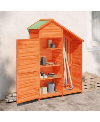 Garden Tool Shed Brown Solid pine wood, Plywood Medium