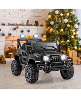 12V Kids Ride On Truck Car with Remote Control, Threaded Wheels, and 3 Speeds