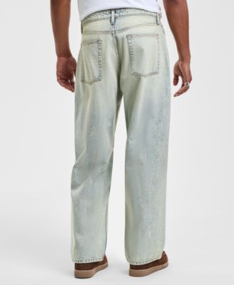 Men's Glass Blue Baggy Jeans, Macy's Exclusive