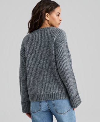 Petite Chunky V-Neck Cardigan Sweater, Macy's Exclusive