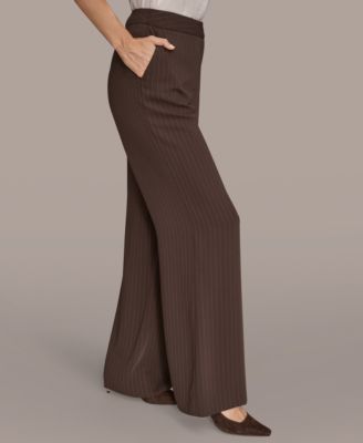 Women's Pinstripe Wide Leg Pants