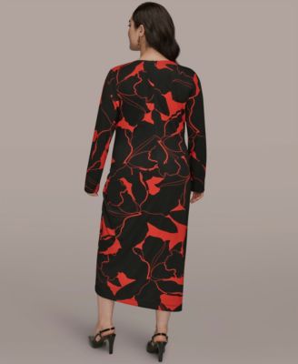 Plus Size Wrap Sheath Dress