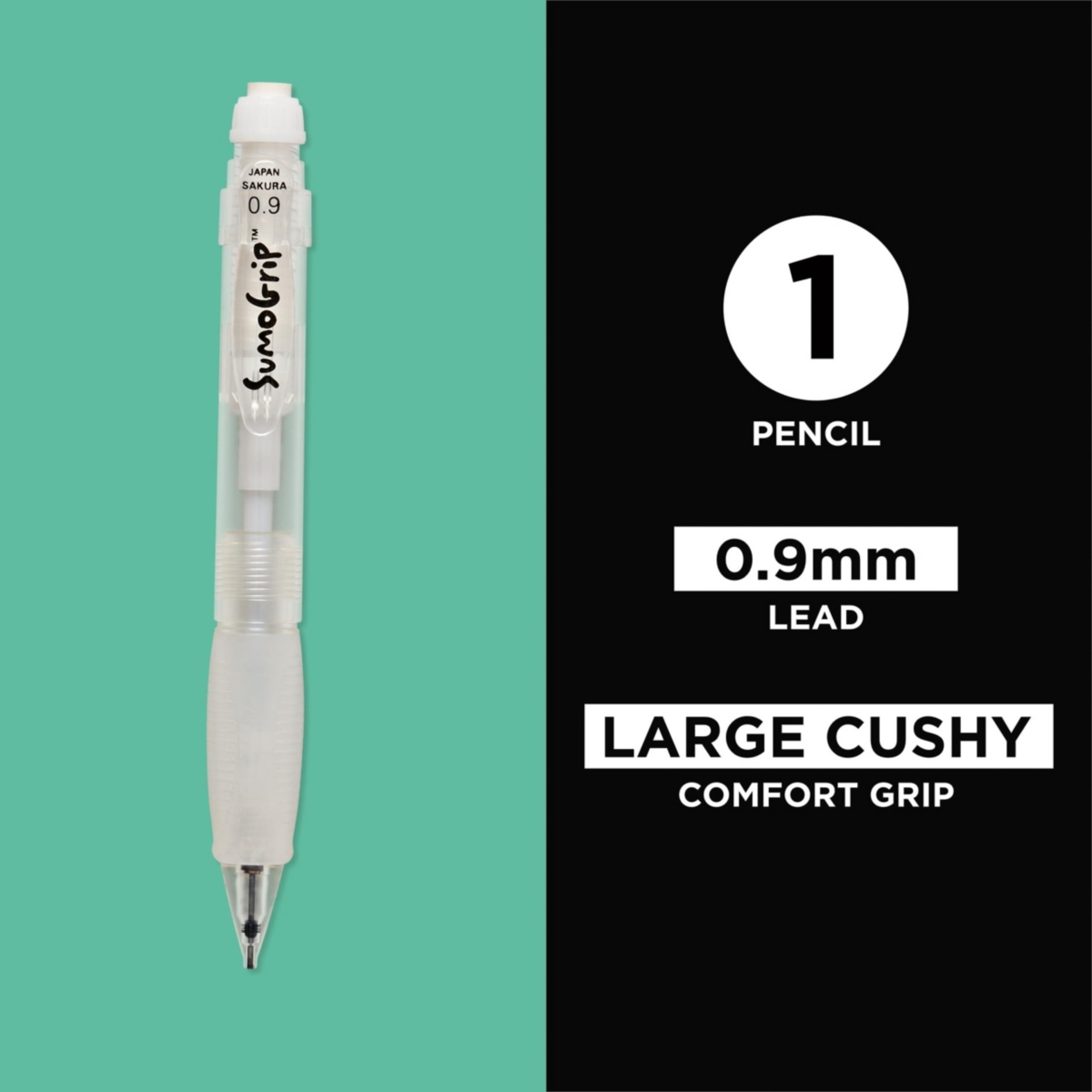 Sakura SumoGrip 0.9-mm Pencil with Eraser