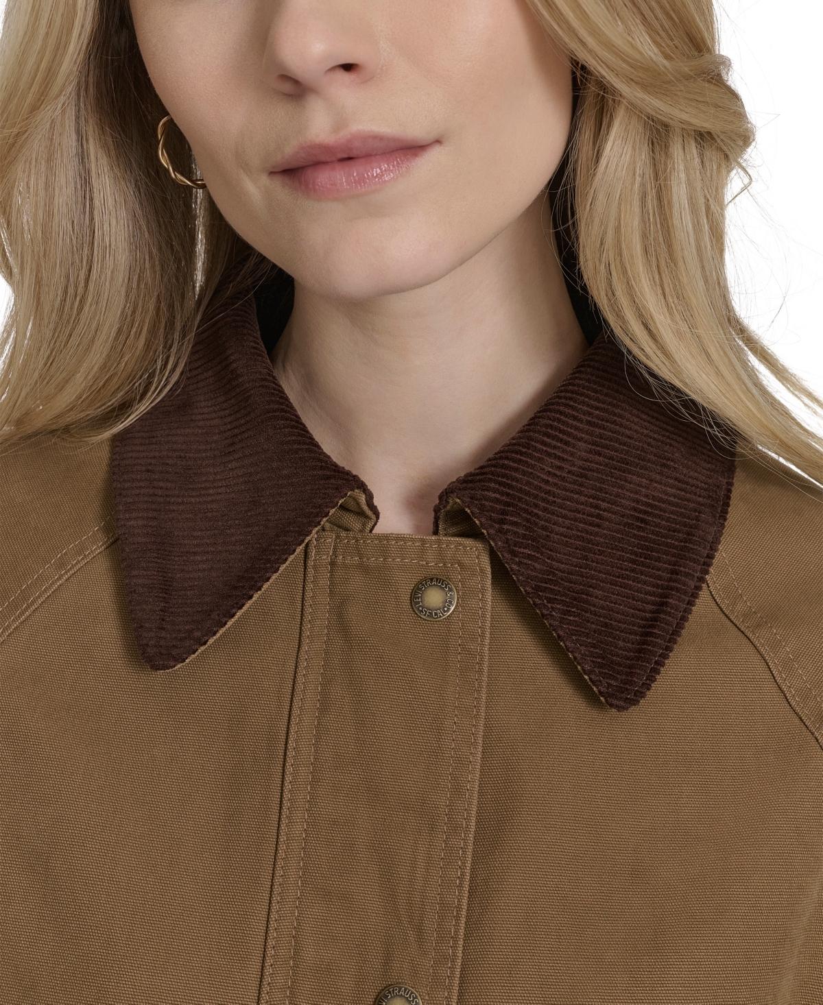 Levi's Women's Regular Short Cotton Barn Jacket In Brown