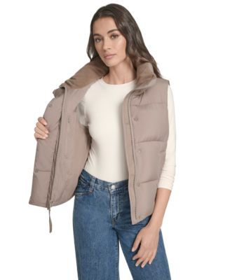 Women's Stand Collar Puffer Vest