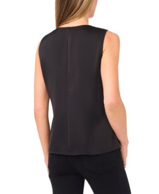 Women's Twist V-Neck Sleeveless Top