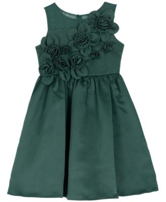 Girls' 2T-6X 3D Flower Applique Dress