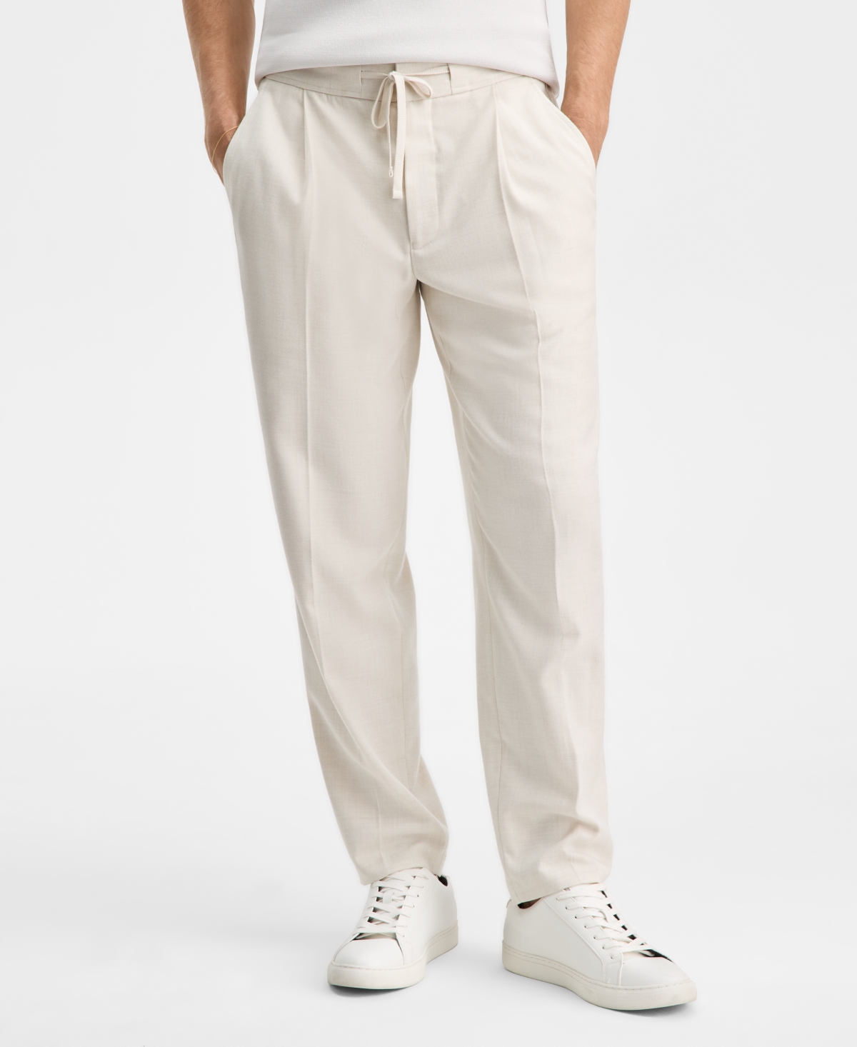 Alfani Men's Brushed Suit Pants, Macy's Exclusive In Neutral