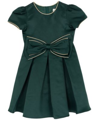 Girls' 2T-6X Bow Detail Dress