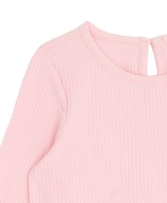 Girls' 2T-6X Long-Sleeve Top, Vest and Leggings, 3-Piece Set