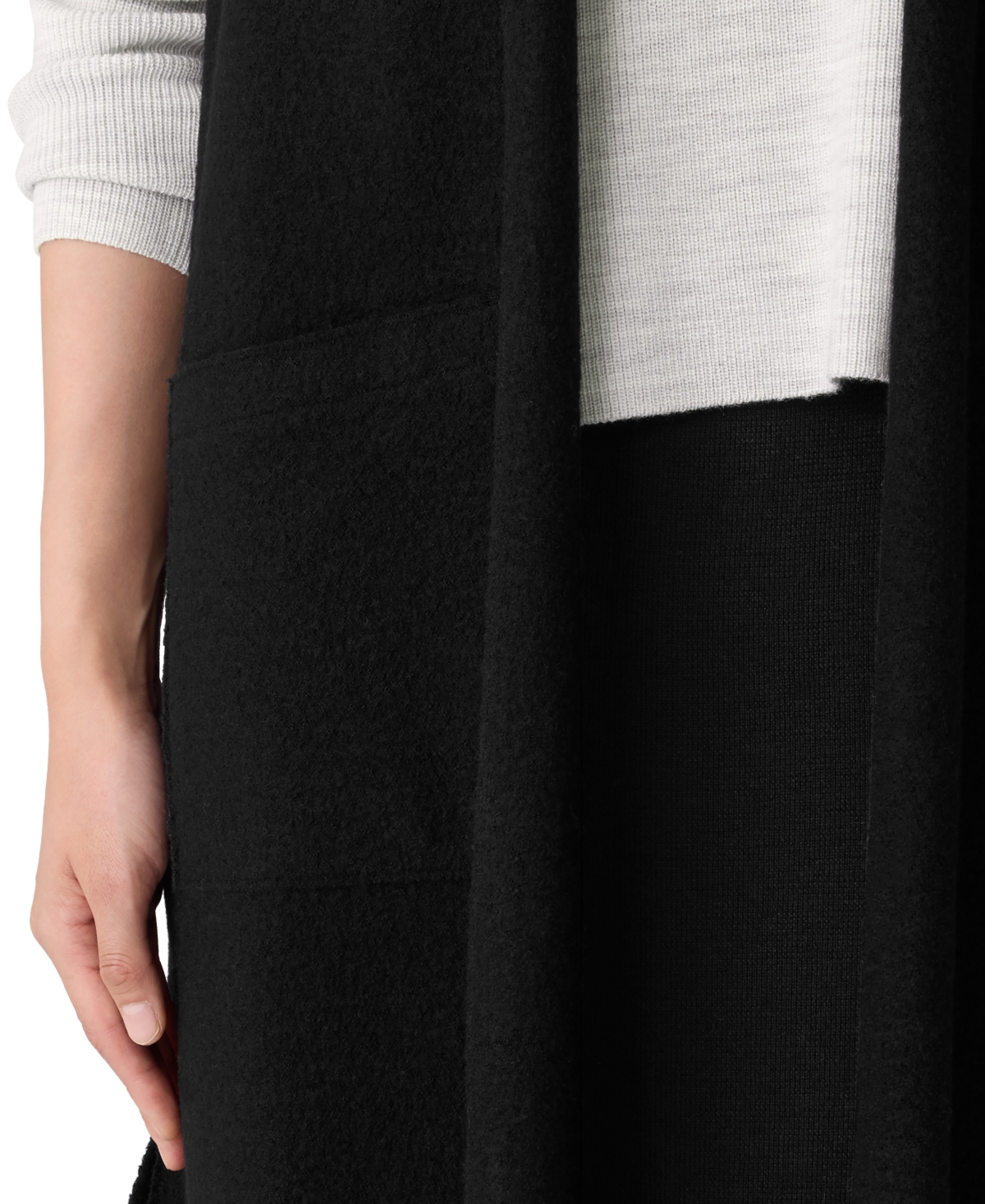 Eileen Fisher Women's Shawl Collar Vest In Black