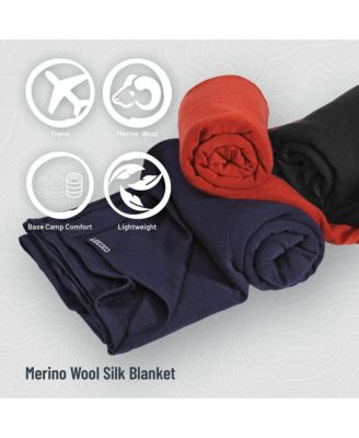 - Premium - Travel Blanket - Merino Wool / Silk