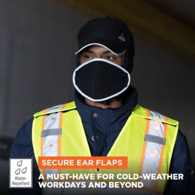 Men's Trapper Hat with Detachable Mask - Water-Resistant, Insulated Winter Hat with Ear Flaps