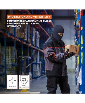 Men's Open Hole Face Mask - Breathable, Flexible, and Warm Winter Face Cover