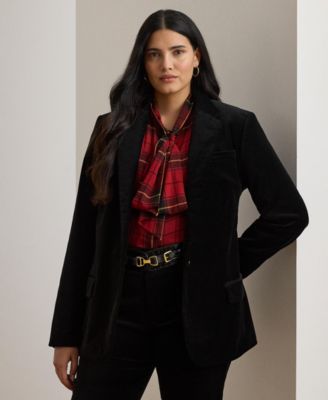 Lauren Ralph Lauren - Plus Size Stretch Velvet Blazer