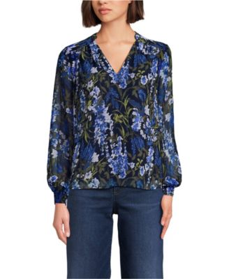 Women's Chiffon Removable Tie Neck Blouse