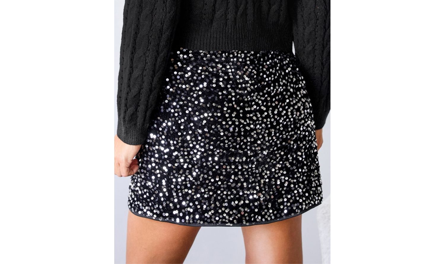 Women's Show Stopper Black Mini Skirt
